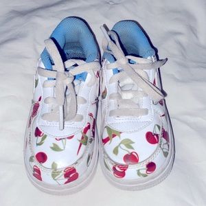 Toddler cherry print air force ones